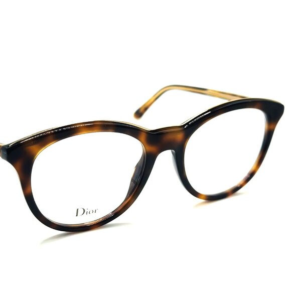 NEW CHRISTIAN DIOR MONTAIGNE 41 C9C Havana Crystal Eyeglasses 52mm 19 145 main image 5